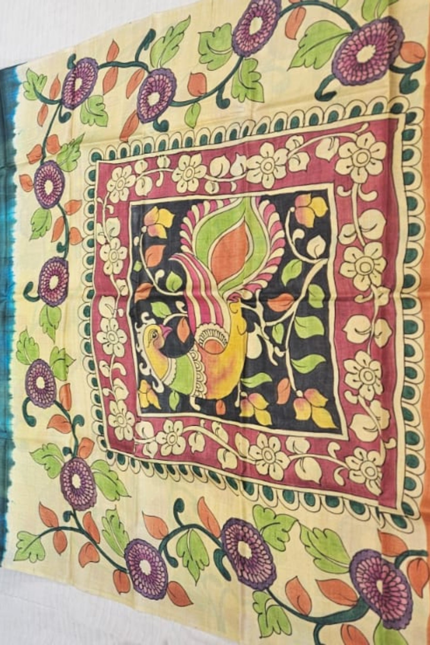 Pure_tussar_Fusion_shibori_and_kalamkaris_saree