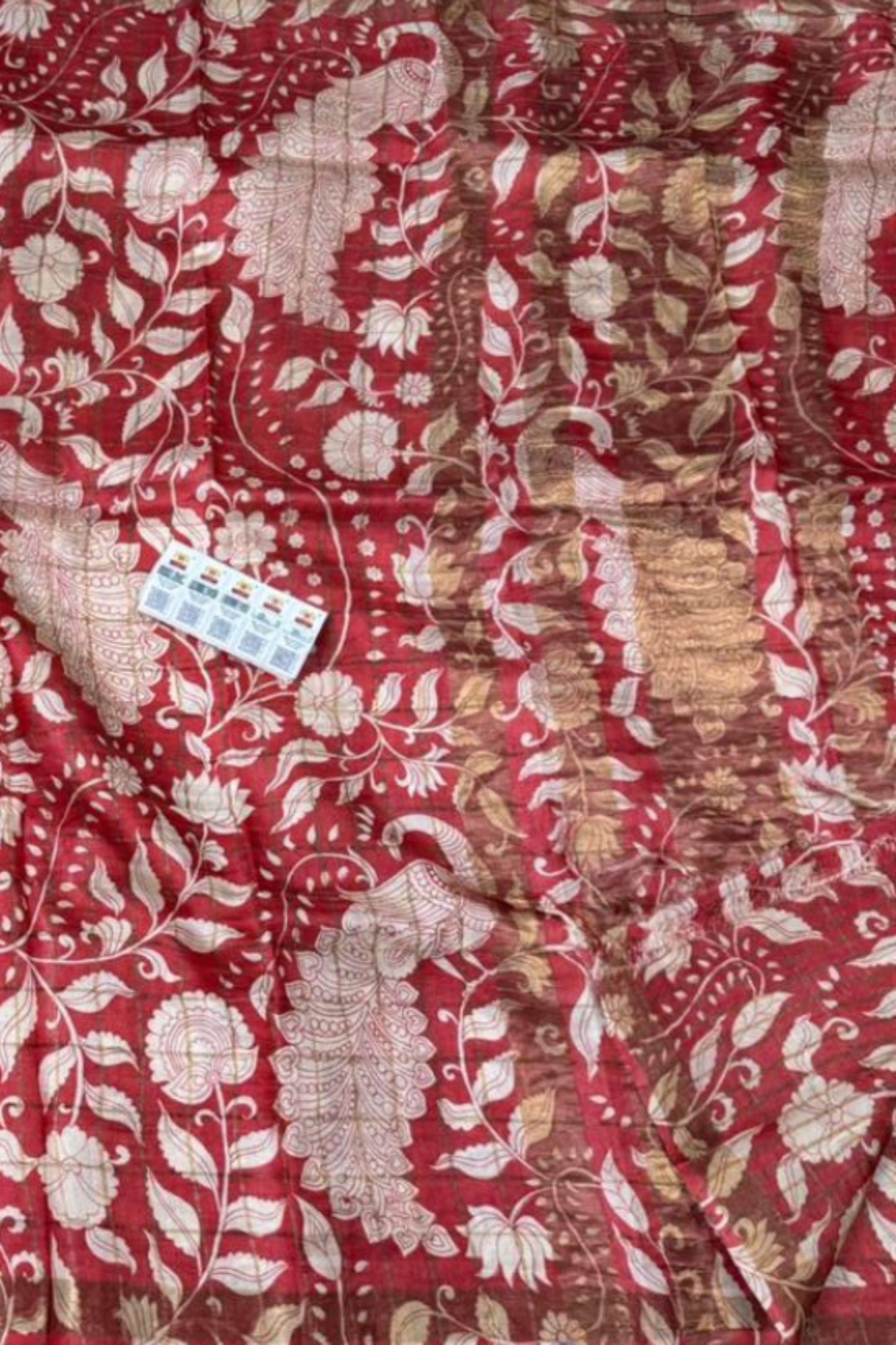 Red_White_check_pure_handloom_saree_1