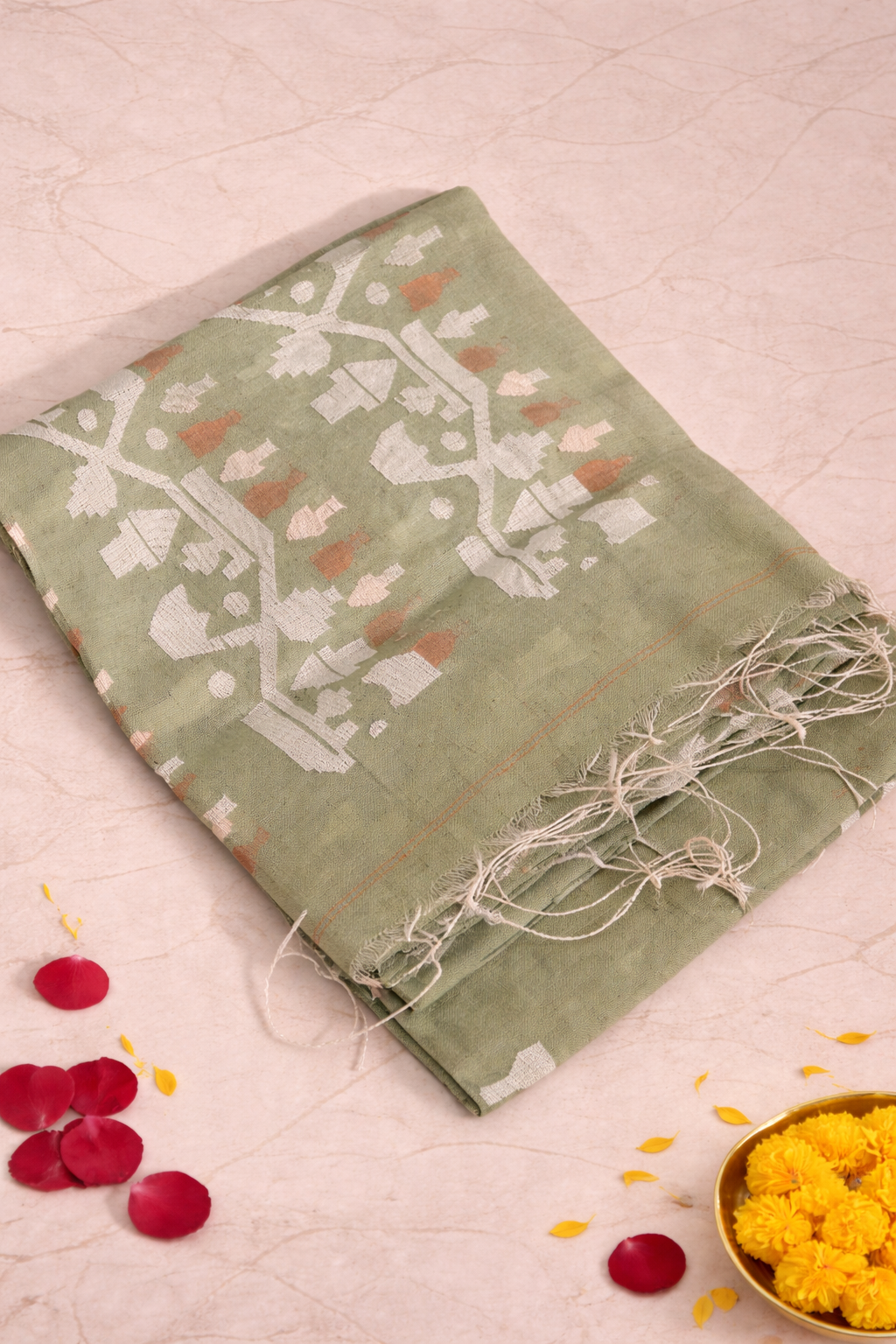 bootle green jamdani