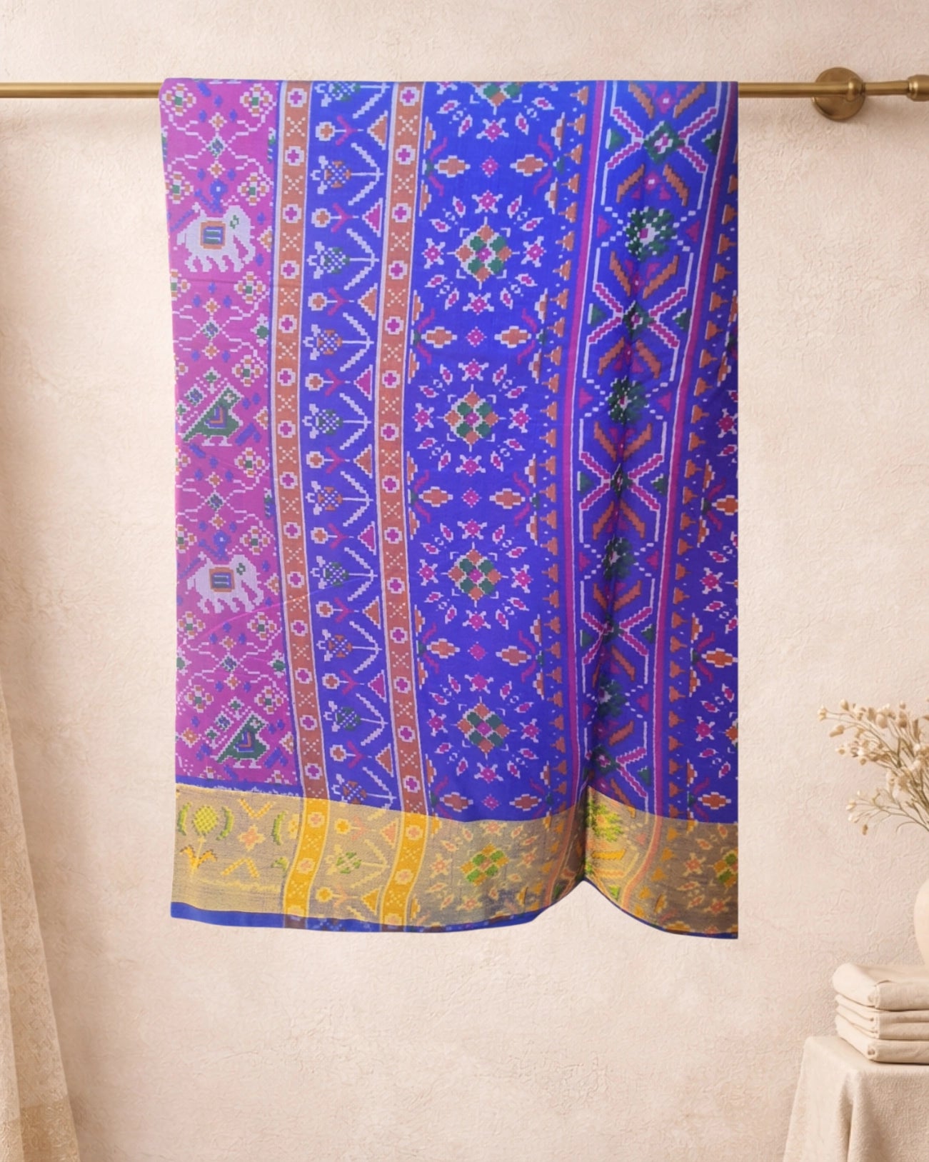 Koonjitha Semi patola violet