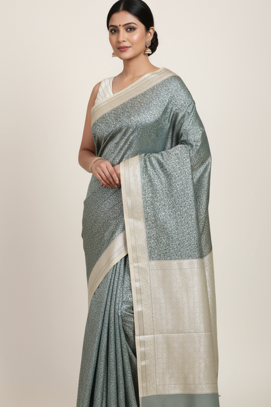 Pure handloom val kalam banarasi sare