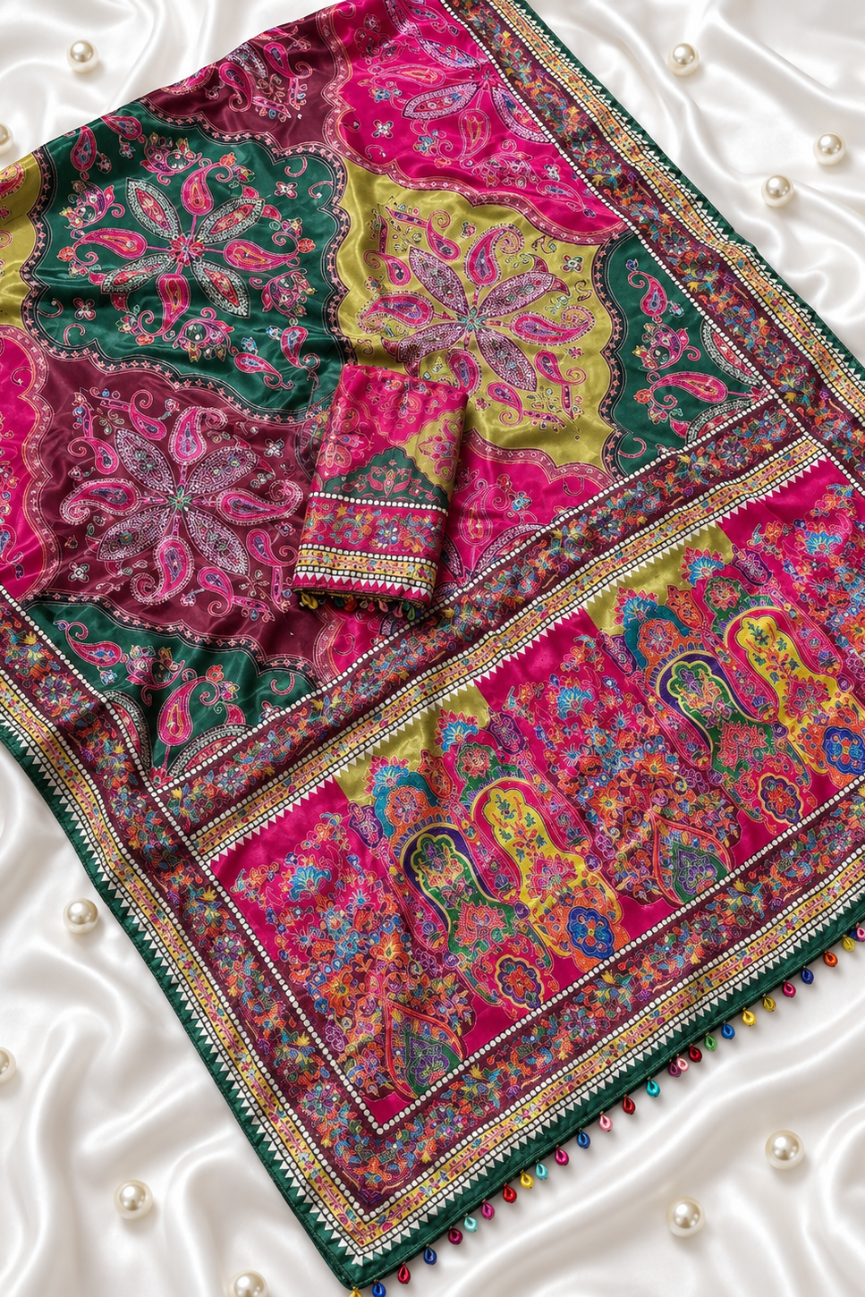 Roman_Silk_with_AJkarh_Work with piping and mirror work