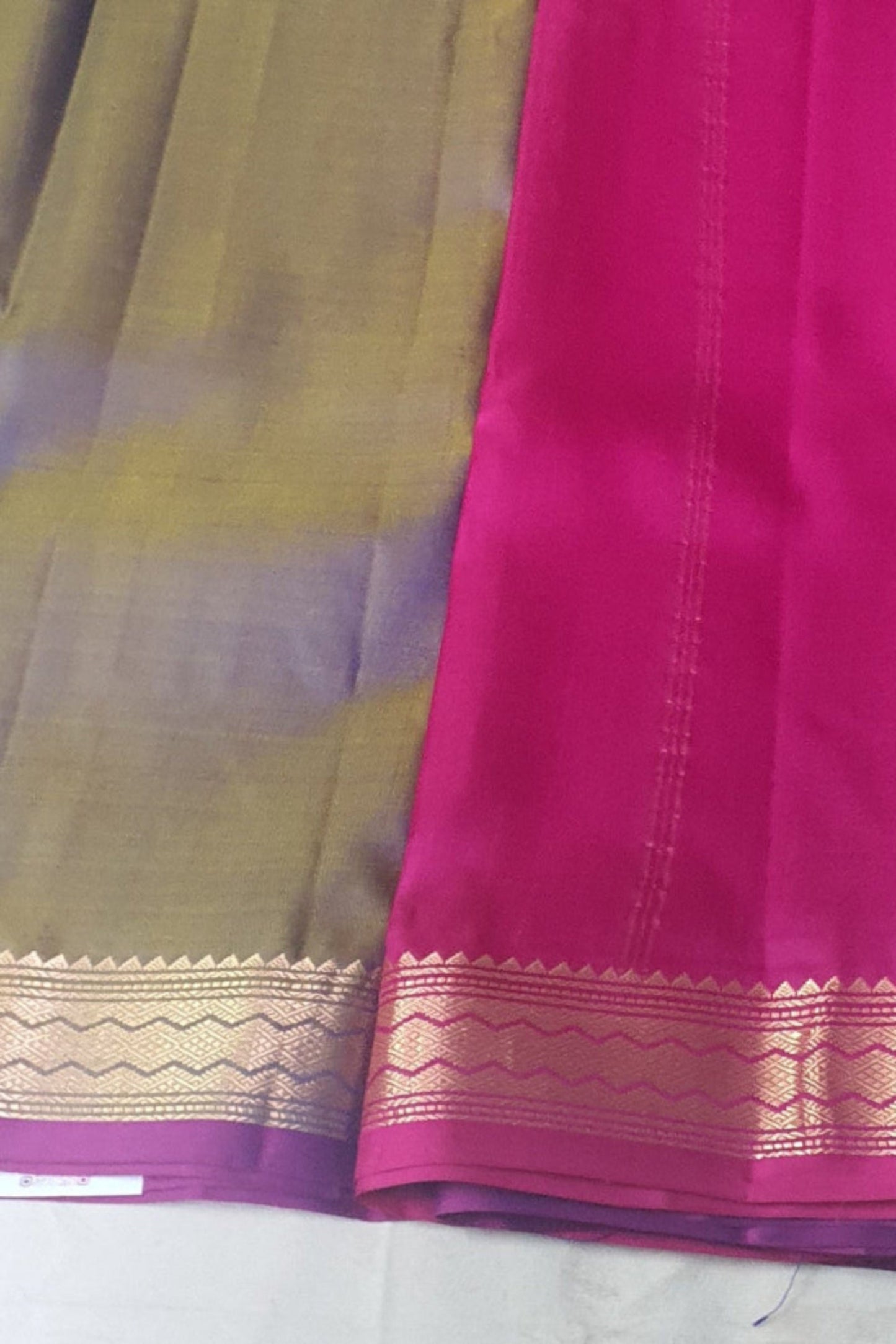 Light Purple Saree Pure Silk Sari Pure Kanjiwaram Saree