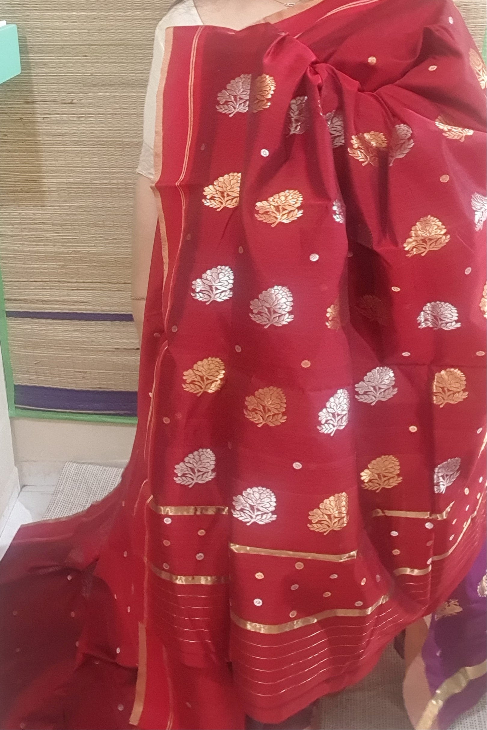 pure handloom chanderi saree