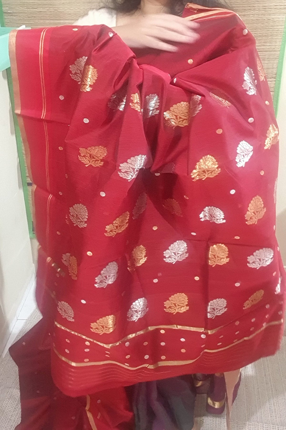 pure handloom chanderi 