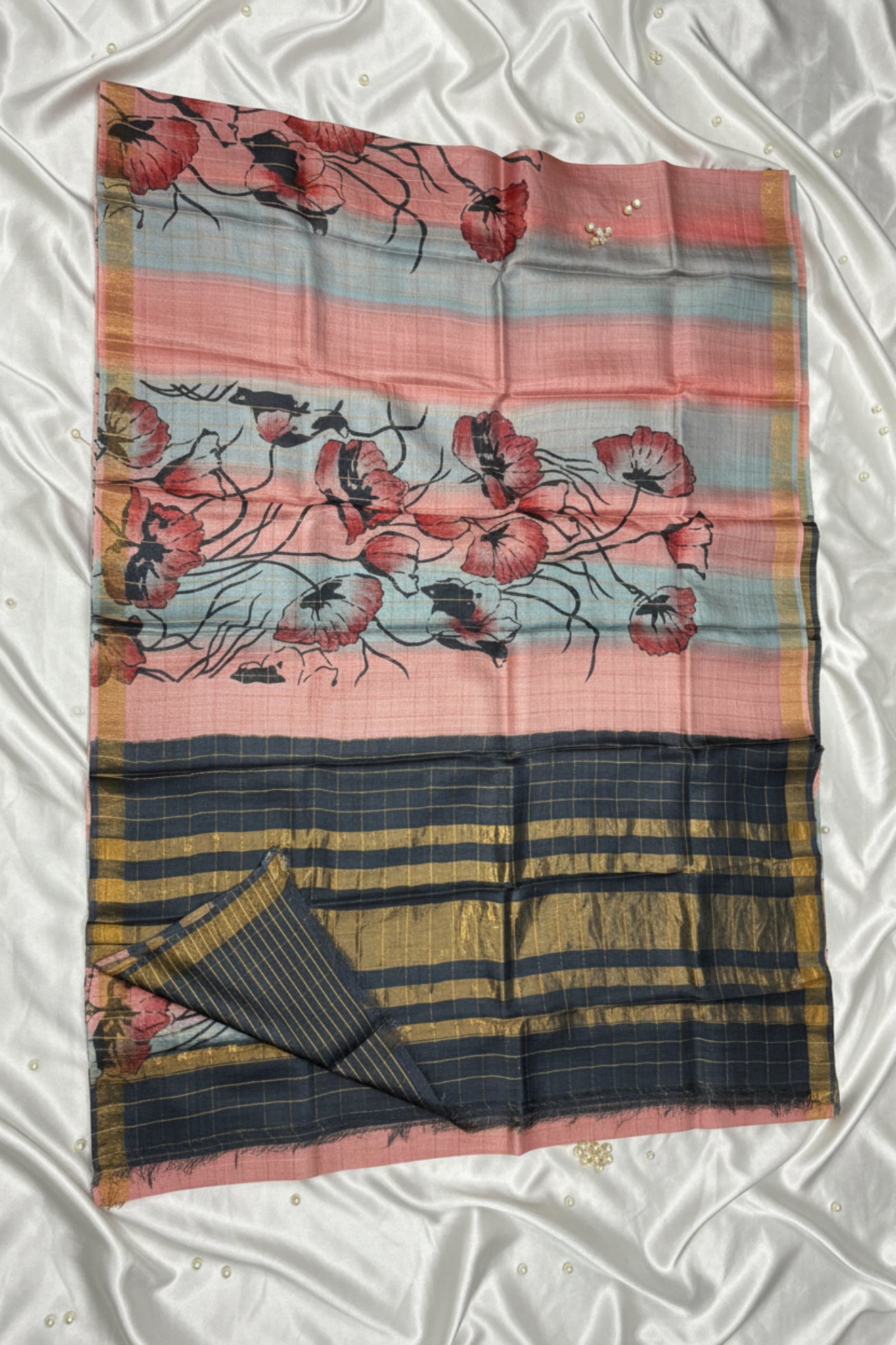 pure handloom Tussar Saree1.