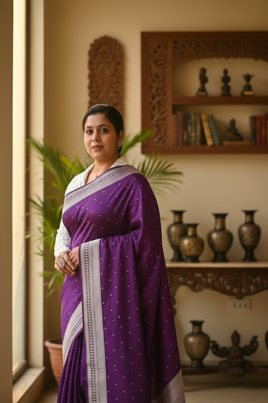 pure handloom mashroo banarasi saree