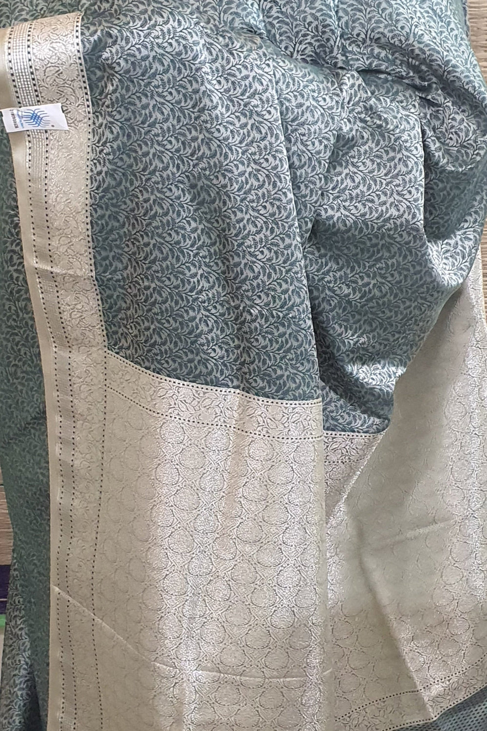 Pure handloom val kalam banarasi saree