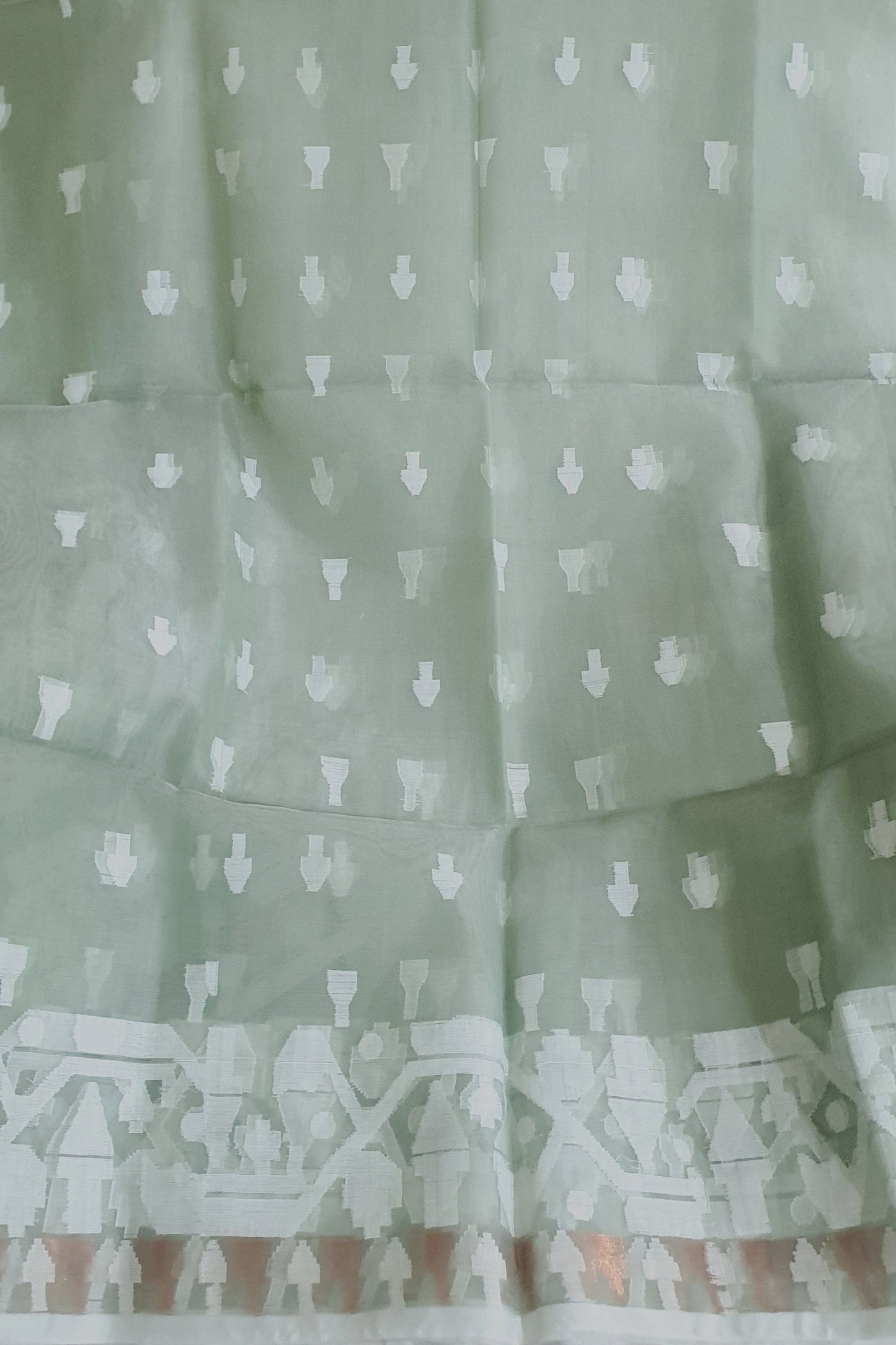 GrayGreen Muslin Silk