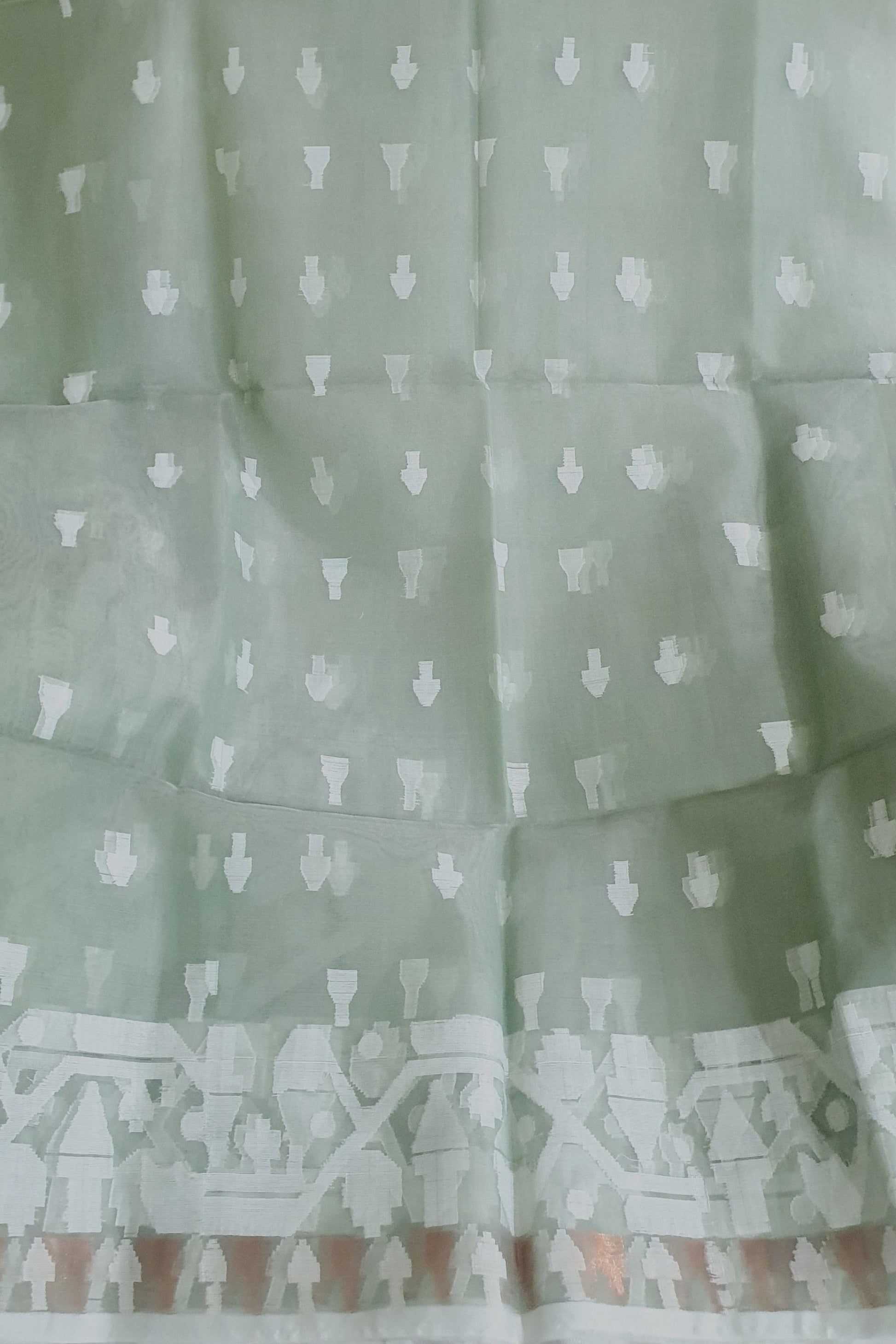 GrayGreen Muslin Silk