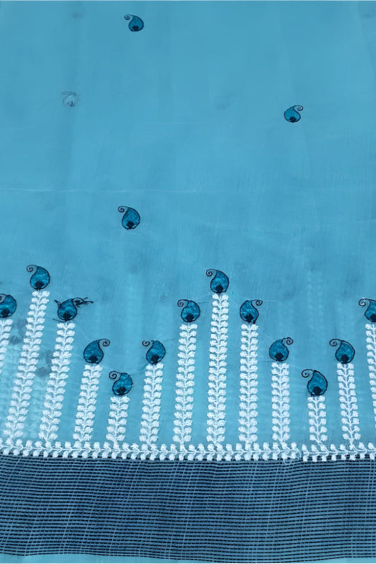 cotton saree teal blue sari colour 