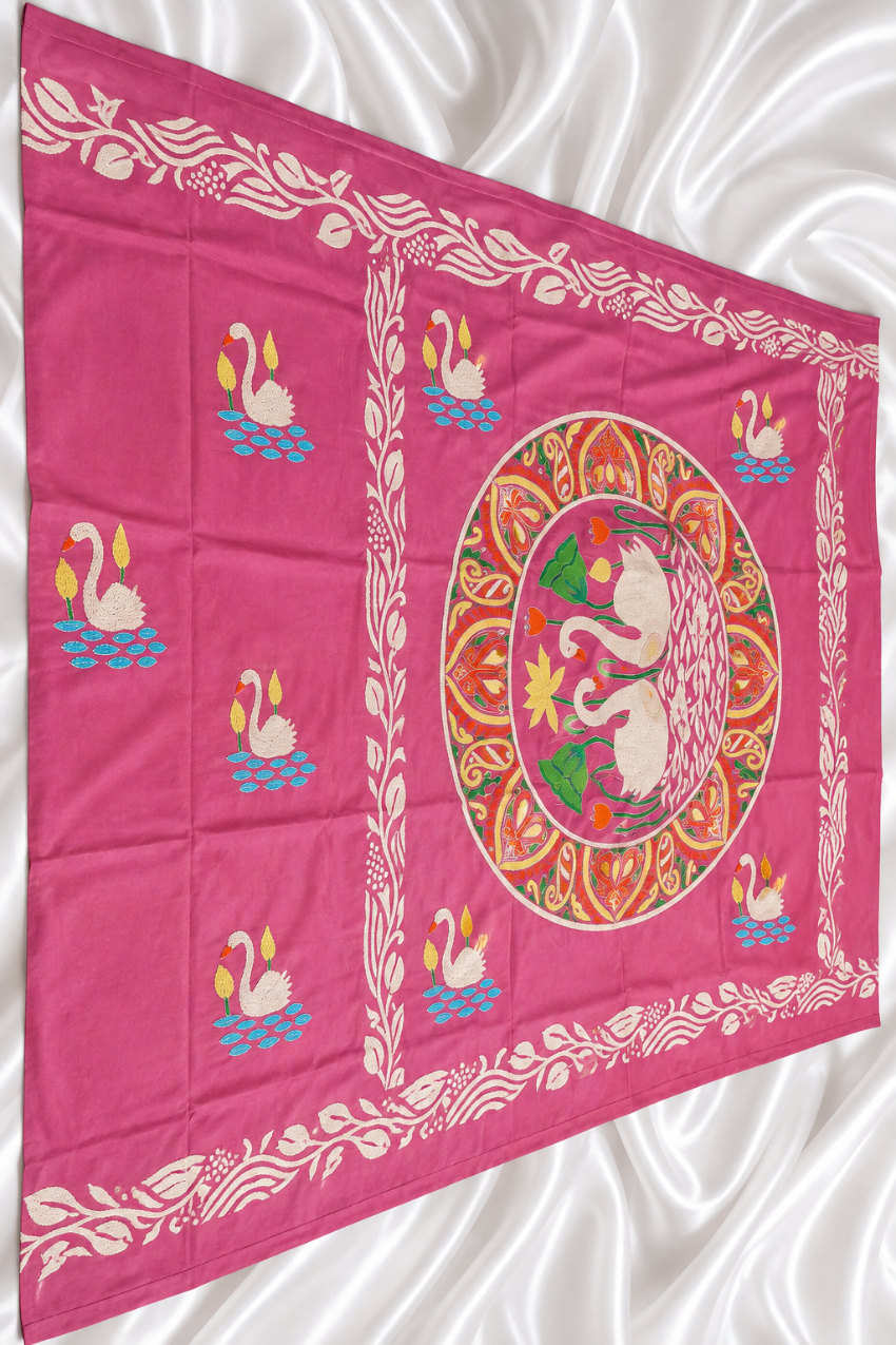 Pink_Exclusive_design_pure_handmade_kantha_saree2