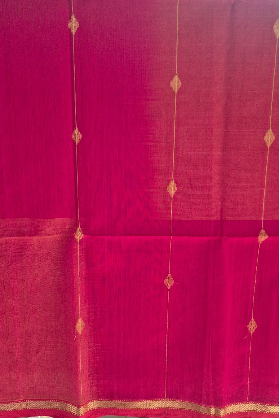 Pink orange dual tone saree_1