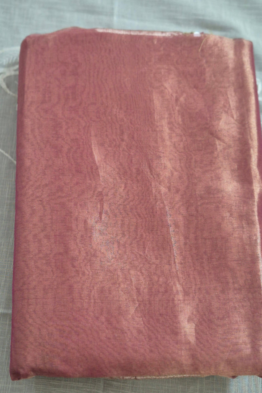 pink Rose Pure Banarasi Tissue Saree