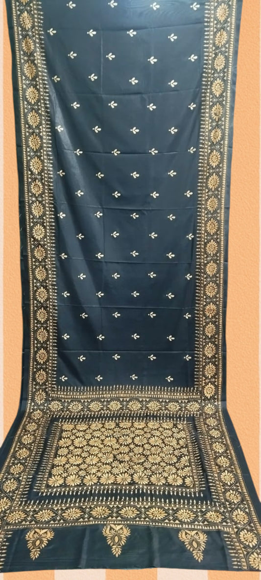 Hand Kantha Stitch Saree