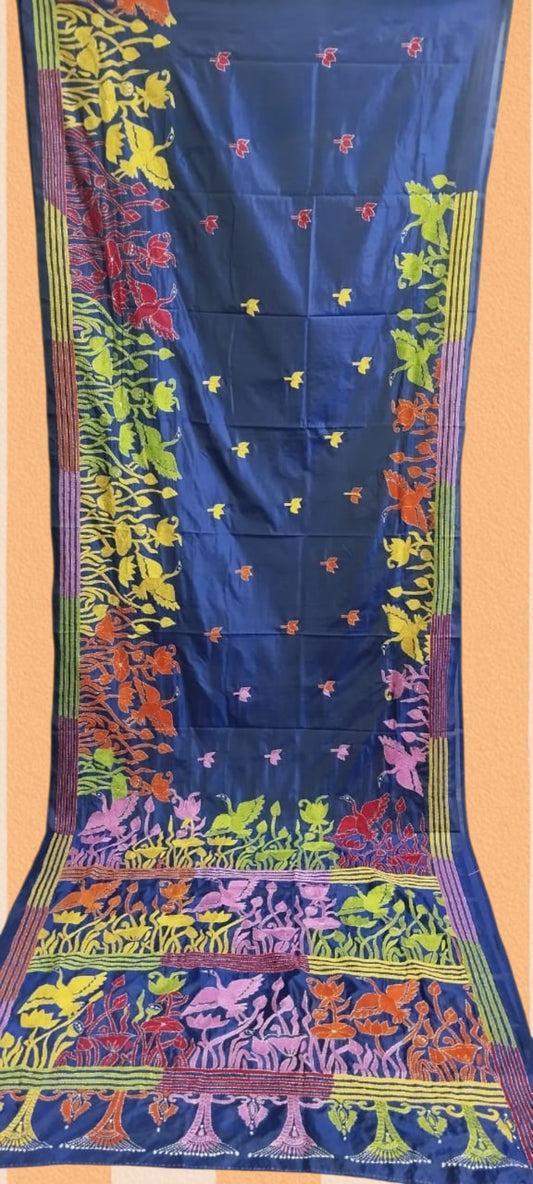 Hand Kantha Semi Silk HK11