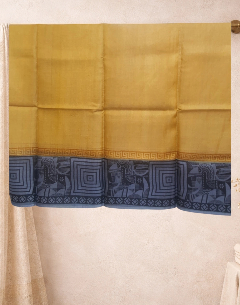 Mustard Tussar Silk