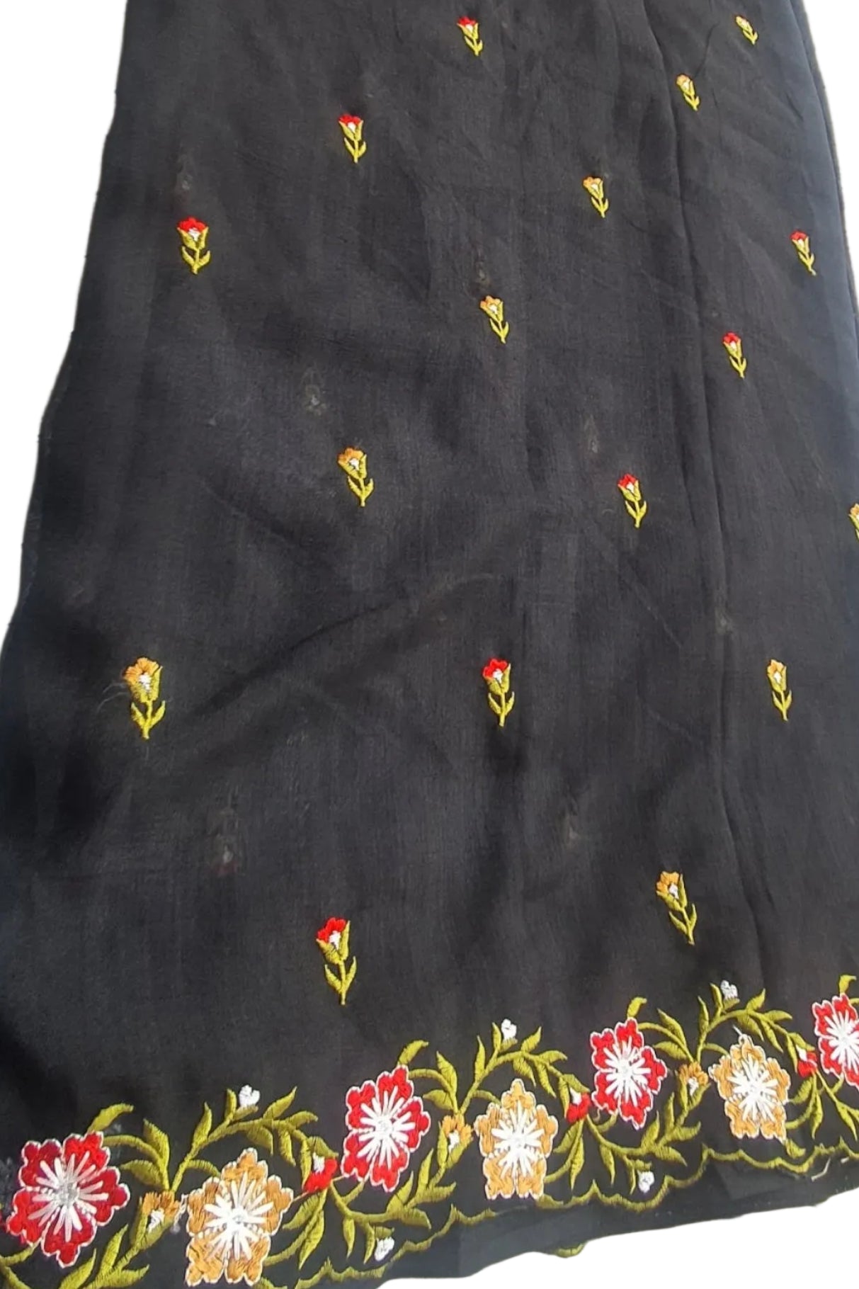 Heena Gehani Parsi work C Pallu fancy Saree