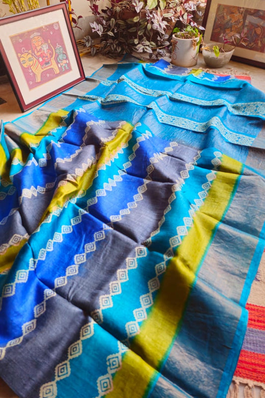 Pure handloom tussar silk saree TS10