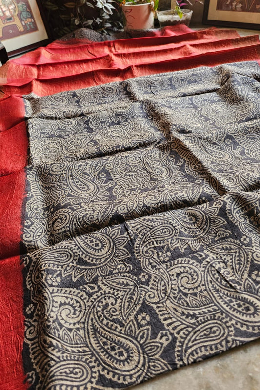 Pure handloom tussar silk saree TS06