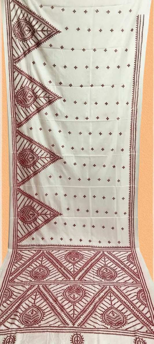 Hand Kantha Stitch Saree