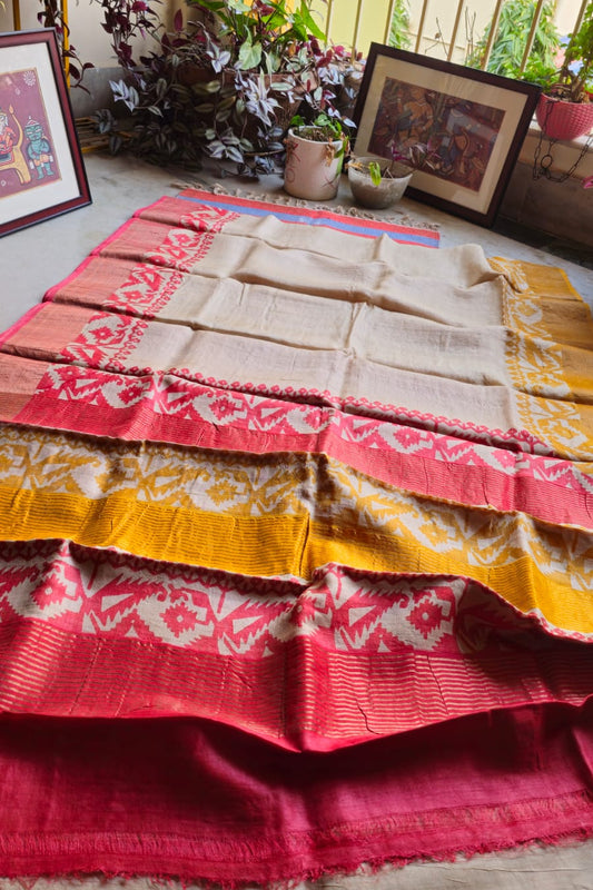 Pure handloom tussar silk saree TS11