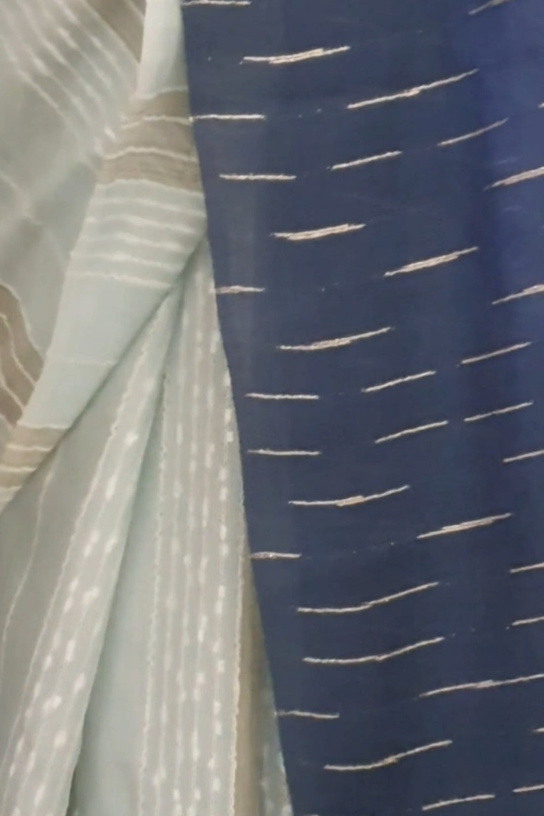 Sea Blue Sari Kota Silk Saree