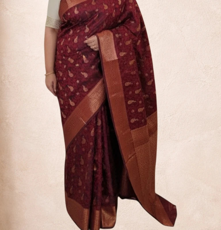 Maroon Soft Silk